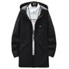 Men's Mid-Length Hooded Trench Coat - Autumn Casual Thin Design