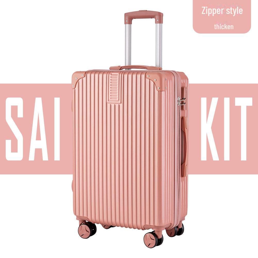 Yongsheng 26" Men's Aluminum Frame Suitcase with Universal Wheels, Sturdy, Anti-Fall; Includes 20" Password Boarding Case.