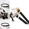 Stylish Women's Minimalist Metal Buckle Waist Belt For Fashion Dresses And Jeans