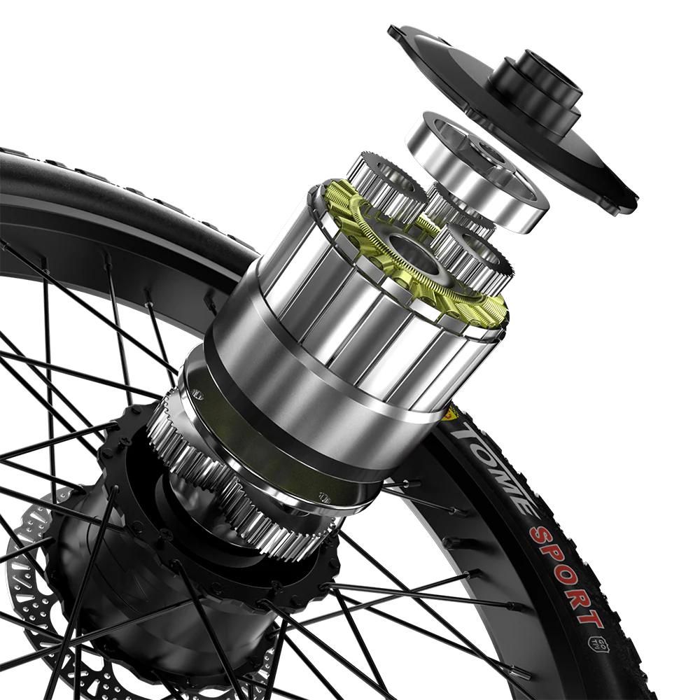 Shengmilo S700 E-Mountainbike, 2000W, Samsung 48V 17.5Ah, 45KM/H Höchstgeschwindigkeit, Hydraulische Bremsen, 26" Fat Tires, IP45, Vorderradfederung