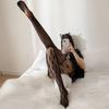 Cross Fishing Net Pantyhose Feminine Spicy Girl Dark Lolita Mesh Pantyhose Plaid Jacquard Pattern Tight Stockings Club