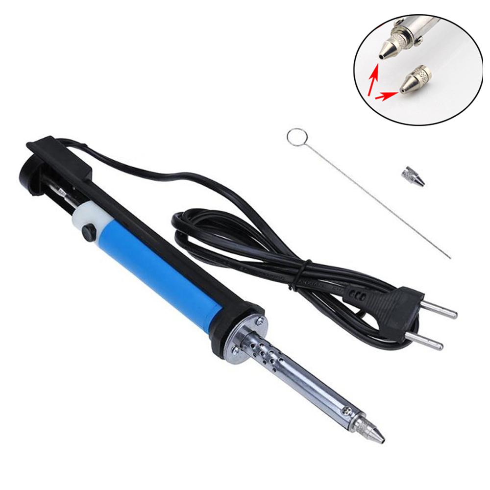 AC 110V/220V Electric Tin Suction Sucker Pen Soldering Iron 30W PCB Solder Suction Desoldering Machine Vacuum Pump Welding Tools