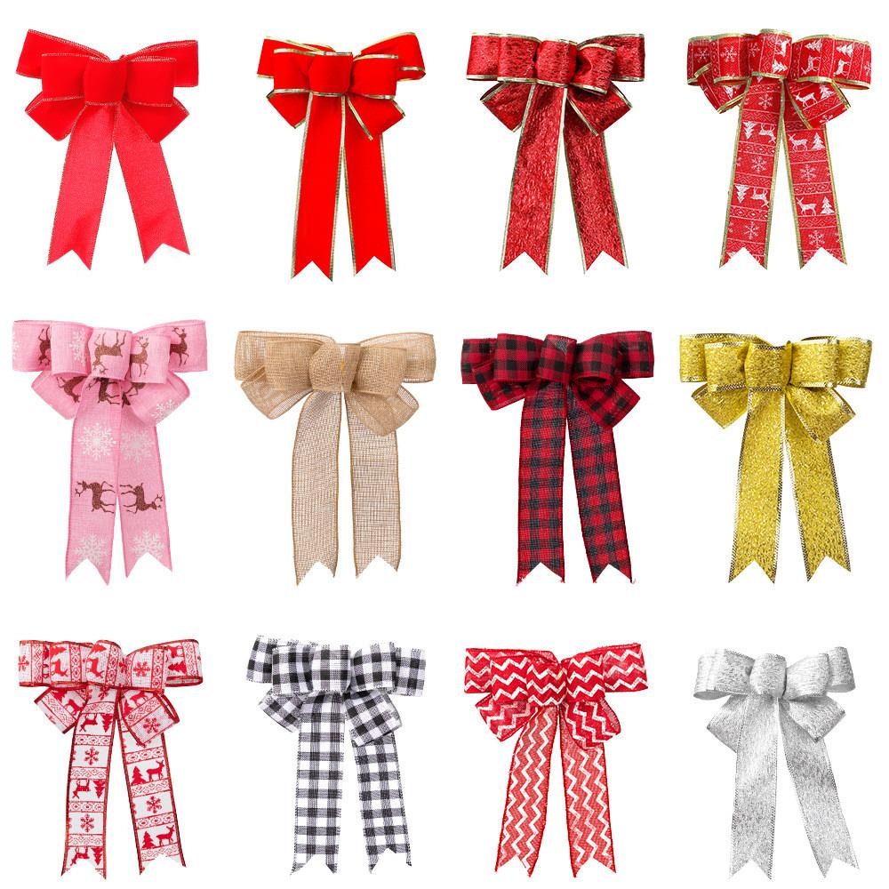 And Vibrant Red White Reindeer Christmas Bow Decoration With Gift Box Perfect For Holiday Festivities