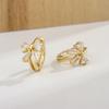 2 Paires Boucles d'Oreilles Créoles Petites Câlins en Acier Inoxydable Pour Femmes Petit Pendentif Cristal Zirconium Boucles d'Oreilles Cartilage Bijoux Piercing