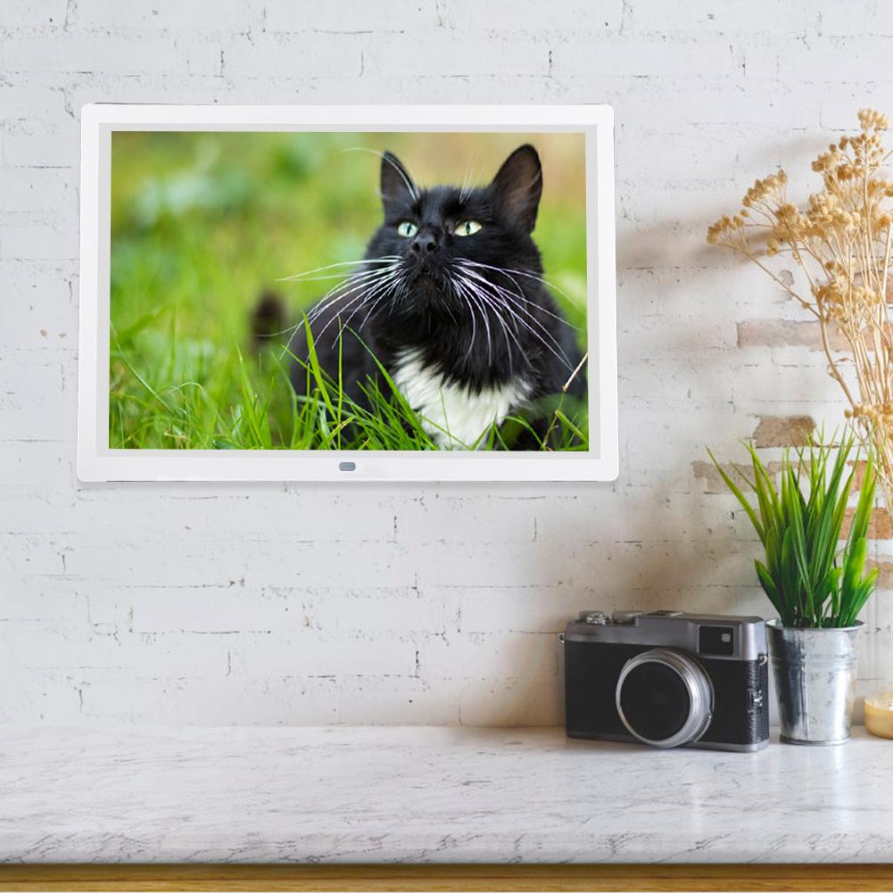 15.4" Multifunction 1280*800 Digital Photo Frame with Remote Controller (WhiteUS)