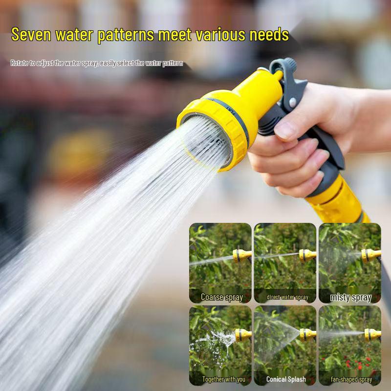 Multi-Function High-Pressure Water Gun: Flexible Hose & Nozzle for Gardening & Car Washing