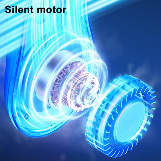 Bladeless Portable Neck Fan USB Rechargeable Mini Cooling Fan Silent Hands-Free Wearable Neck Cooler for Outdoor Travel