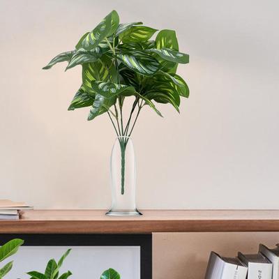 Artificial Plants Leaves Tall Greenery Green Tropical Large Tree Leaf Fake Leaves for Living Room Party Decorations Birthday