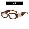 European and American fashion pearl decorative sunglasses trend photo sunglasses UV protection plain all-match sunglasses