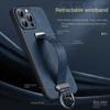 SULADA Correa de Muñeca Funda de Cuero para iPhone 14 Pro Max 13 Pro 12 15 14Plus Soporte con Anillo para Dedo Cubierta Trasera Protectora de Cámara