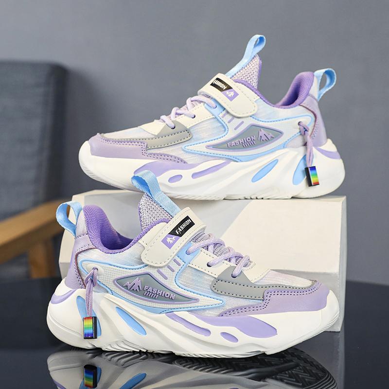 

Модная детская спортивная обувь для девочек, кроссовки, нескользящие, для школы, для ходьбы, летние сетчатые, дышащие, для детей, для тенниса, повседневные, нескользящие 37