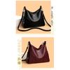 Einfache Mittleren Alters Mutter Weibliche Tasche Umhängetasche Mode PU Weiche Halbmond Tasche Hand Schräge Span Tasche