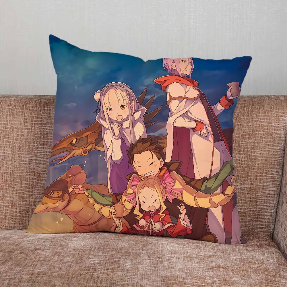 R-Re Zero Anime Pillow Case Pillowcase Home Sofa Cushions Car Cushions Pillowcover Office Pillowshell Pillow