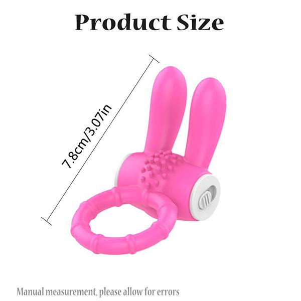 Vibrator Cock Ring Rabbit Vibrating Penis Ring for Man Delay Ejaculation Clit Stimulation Intimate Sex Toys for Couple Rings 18+