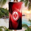Eintracht Frankfurt Fußball Strandtuch Weiches Mikrofaser-Sommertuch Schnelltrocknendes Saugfähiges Handtuch für Strand Schwimmbad Reisen