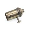 Vintage Aluminum E26/E27 Screw Base Lamp Holder Socket, Lighting Accessory, Supports 110V