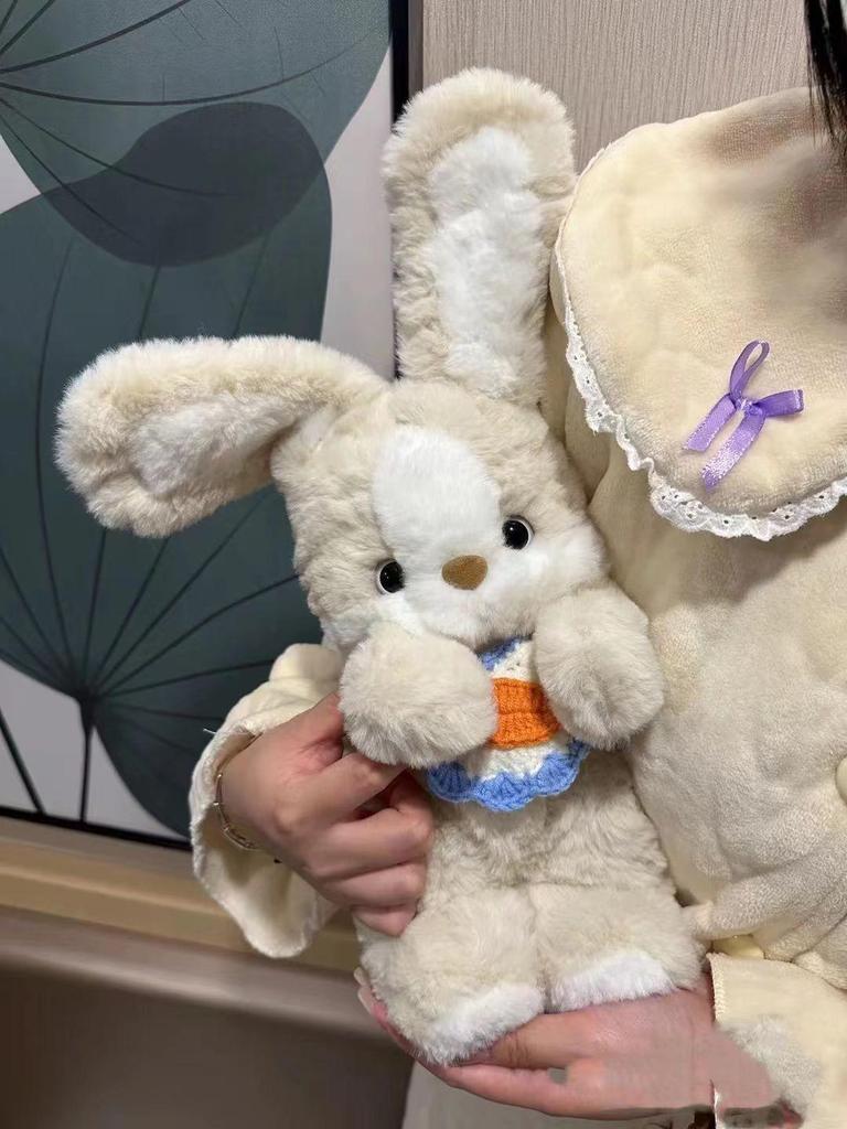 Adorable Rabbit and Puppy Sleep Companion Plush Toy – Free Shipping