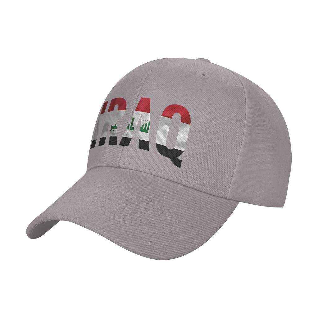 Iraq Flag Iraqi Baseball Cap Hiking Fishing Sun Visor Trucker Hat Women Unisex Streetwear Custom DIY Baseball Caps