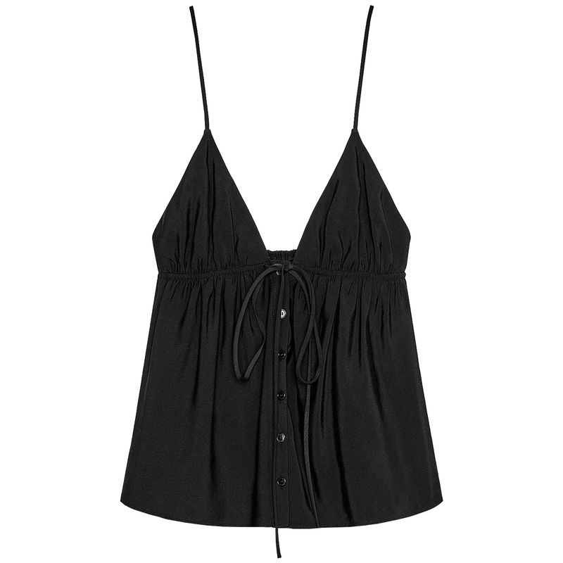 Zaprha 2025 New Arrival Pure Desire Sexy Bow Fashion Vertical Sling Tops Female Outwear 3744117