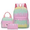 Fashion Gradient 3-Piece School Backpack Set