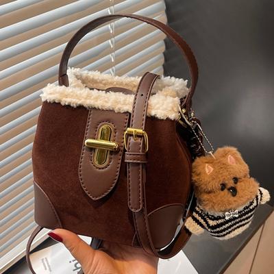 A Niche Crossbody Bag with A High-end Feel, A Single-shoulder Bucket Bag