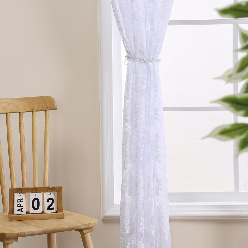 Retro Gauze Curtains, Light Luxury, Dream Lace, Home Living Room, Bedroom, Balcony Partition, Curtains, Curtains, And Curtains Are Free Of Perforation