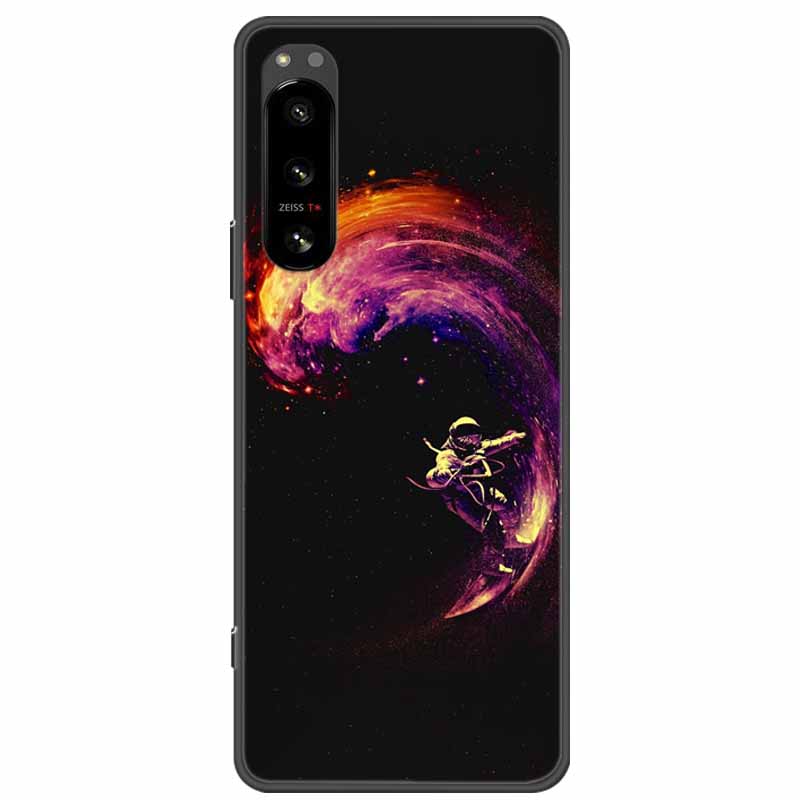 Pro Sony Xperia 5 / 5 II / 5 III Pouzdro TPU Měkký Silikon Nárazuvzdorná Pouzdra pro Sony Xperia 5 III Kryt Telefonu 5II 5III Vlk Lvi