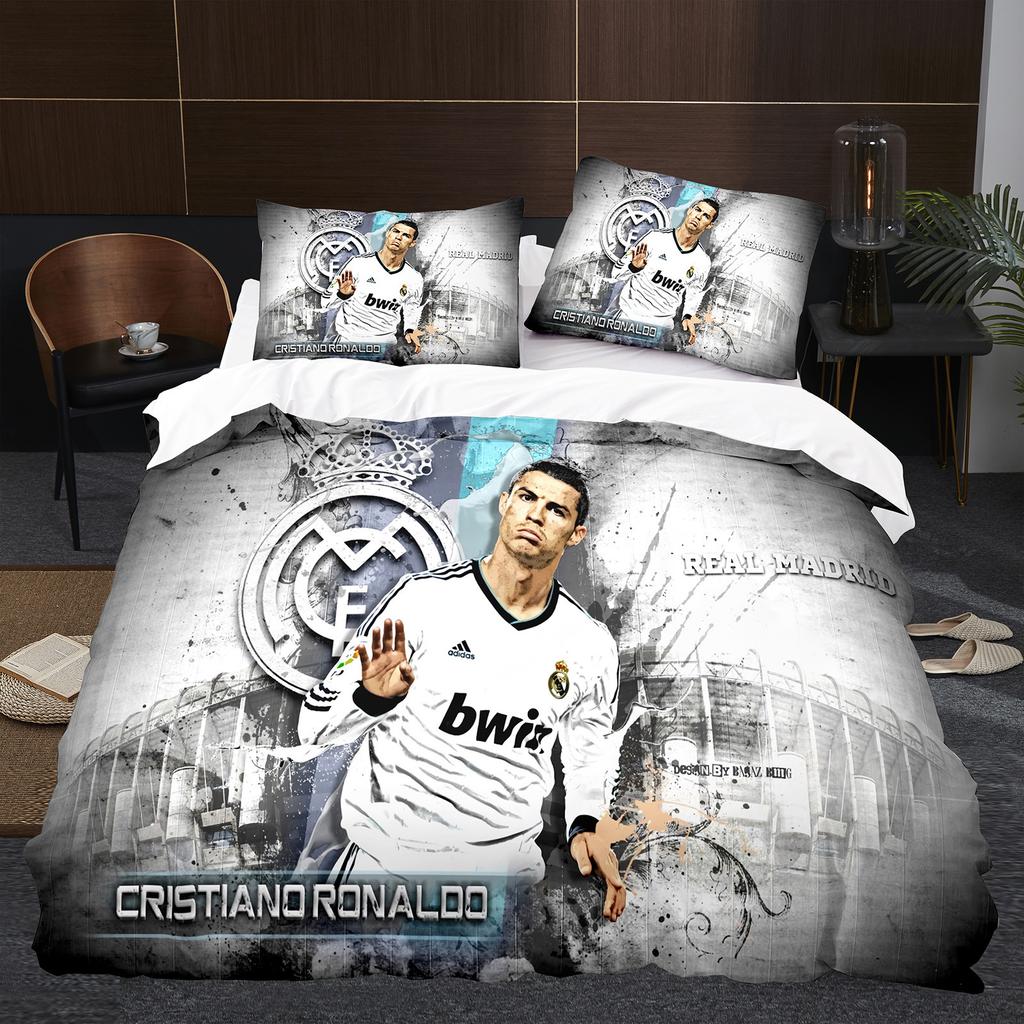 Digital Printed Bedding Kit, Football Star Three-Piece Set Available