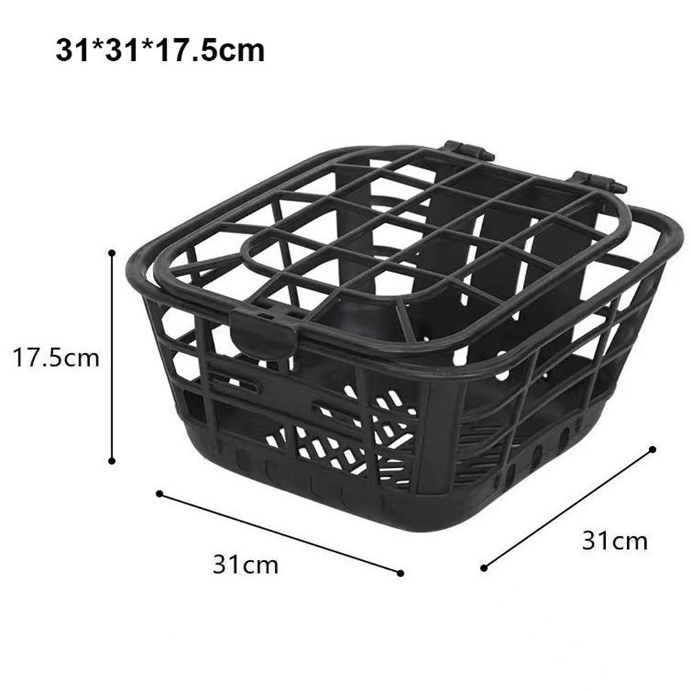 Multicolors Children Bike Basket Hollow Plastic/Metal Bicycle Storage Bag 5 Styles Bike Front Carrier Bag