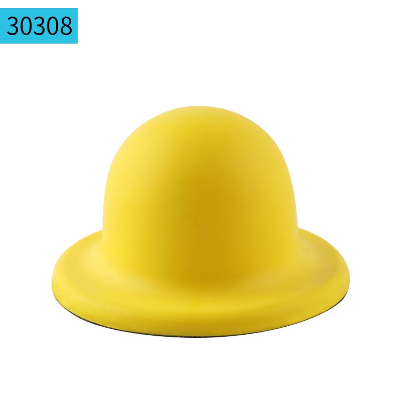 4" 100mm Self-Adhesive PU Foam Hand Grinding Disc for Manual Sanding and Polishing, Yellow