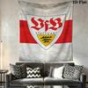 VfB Stuttgart Wall Tapestry Aesthetic Wall Hanging Printed Fabric Blanket Decorative Tapestries for Bedroom Living Room Home Decor