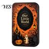 Reusable Small Storage Case DIY Mini Photo Frames Silhouette Tin Box, Halloween Miniature Box Picture Display Container for Party Home Decor