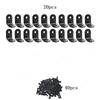 11~11PCS Black Stainless Steel L Shaped Bracket 91 Degree Right Angle Corner Brackets with Screw  for DIY Wood Furniture Cabinet