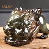 Color Changing Tea Pet Pixiu Resin Lucky Statue Kung Fu Tea Tray Decor Light Up Feng Shui Ornament Home Office Desk Gift
