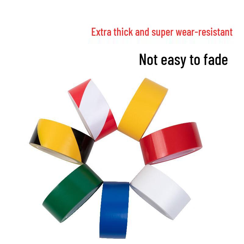 Thickened Off-White PVC Hazard Warning Tape