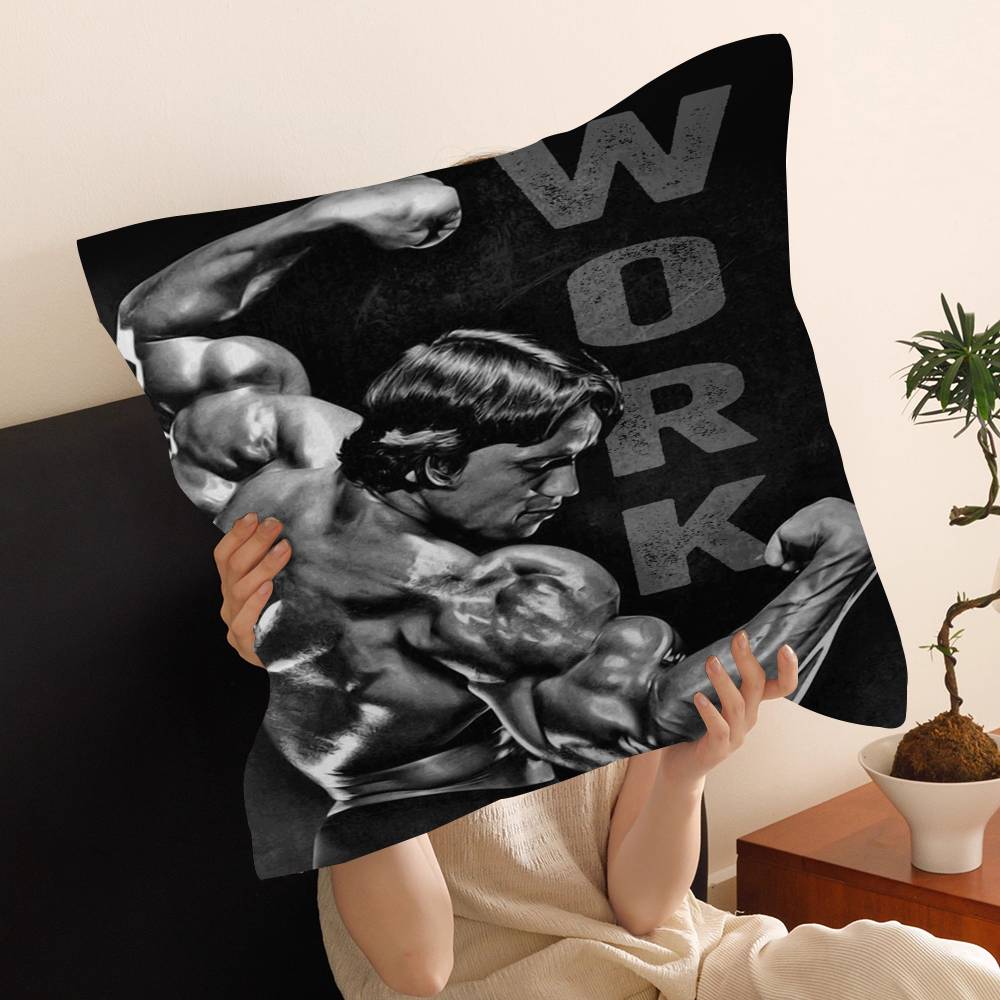 Bodybuilding King-Arnold pillow cover sofa cushion cover home room decoration children gift