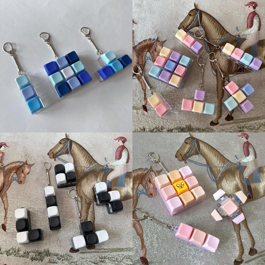 Plastic Toy Set With Keychain For Stress Relief And Hand Coordination