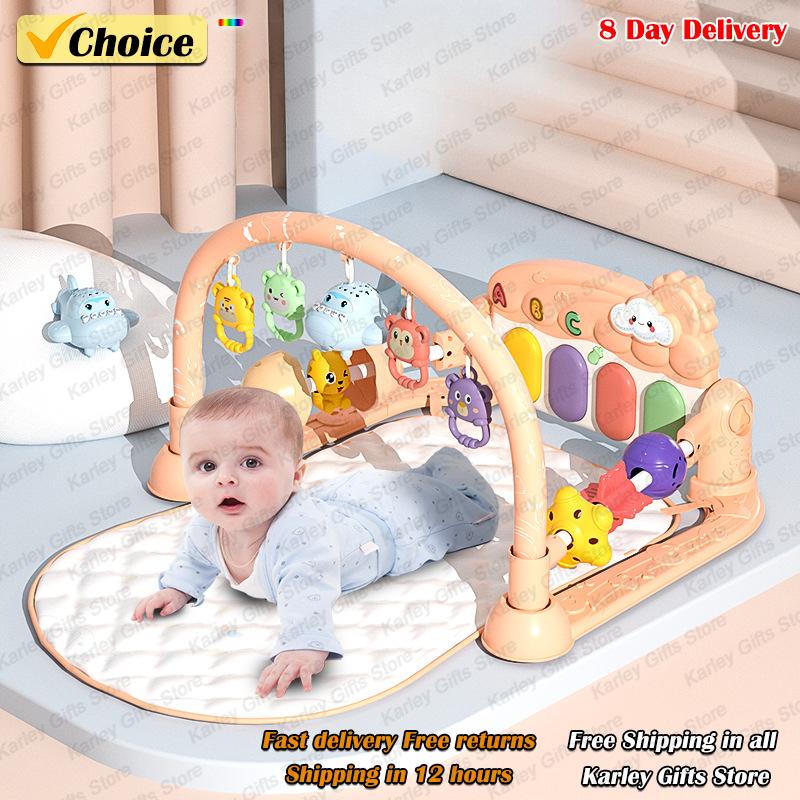 Nové Hot Baby Toys Hudební pedál Piano 0-1 rok staré novorozenecké Piano Hrací podložka Halloween Vánoční dárek Výrobky pro matku a dítě