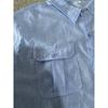 Men Linen Blend Short Sleeve Button Down Shirt Casual Summer Beach Top With Dual Chest Pockets