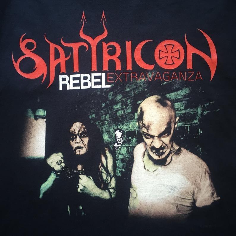 

Vintage RARE Satyricon Band Reprinted Black Unisex Cotton TShirt S23XL Unisex T-Shirt S