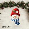 Creative Wooden Snowman Decoration Ornaments Flower Wreath Wall Decoration Rural Style 2D Flat Design Door Decoration Front Door