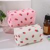 Storage Organizer Cute Makeup Bag Strawberry Printed Cosmetic Pouch Large Travel Cosmetic Bag Makeup Accessory