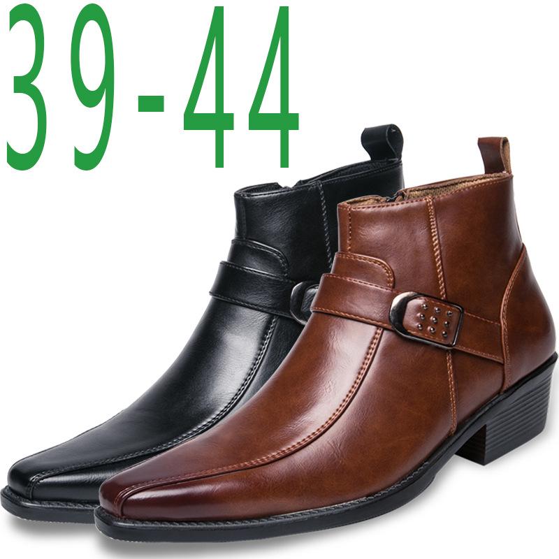 

Мужская Подлинная кожа Водонепроницаемый Storm Surge Toe Boots Удобный и легкий Открытый Спорт Мотоцикл Сапоги Мода Ковбойские сапоги