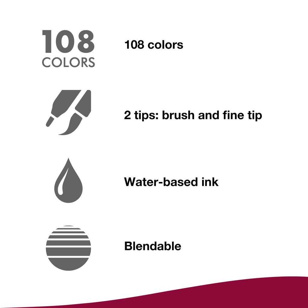 Tombow Markers ABT N79 of Water-Based AB-TN79 (Pack 6)