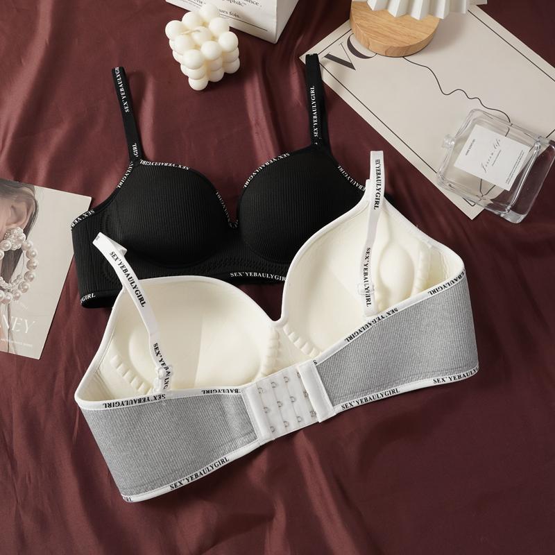 Girls Thick Sponge Cup Bra Push Up Soft Cotton Underwear Women Seamless Lingerie Female Wireless Bralette