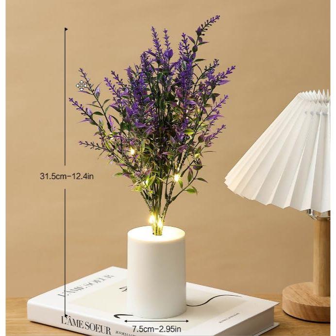 LED Tulip Rose Flower Lamp – Romantic Bedside Night Light, Simulation Bouquet for Home, Bedroom, Wedding & Decorative Display (Warm White)