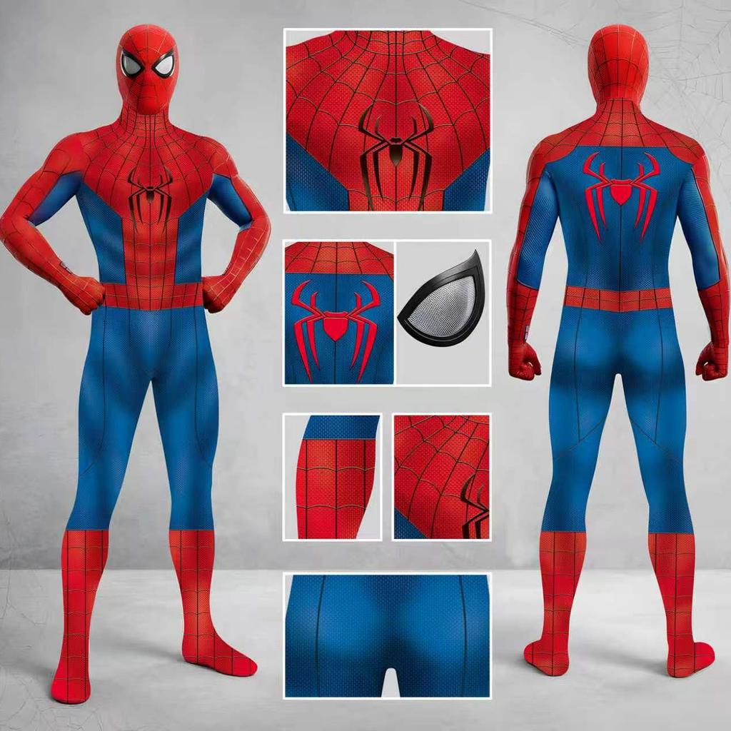 New Spider-Man Cosplay Bodysuit Costume Halloween Outfit Kids Adults Spider-Man Suit