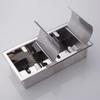 FANSUN Recessed 304 Stainless Steel Double Tissue Holder