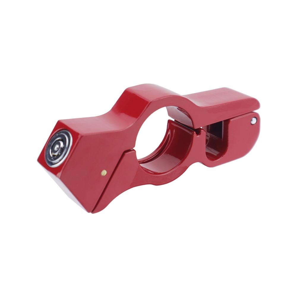 Aluminum Alloy Anti-Theft Grip Lock Red Color Universal Handlebar Lock  For Electric Bike