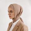 New Chiffon Long Towel, Pearl Beads, Wavy Edge Decoration, Middle East Headscarf, Arabian Headscarf.